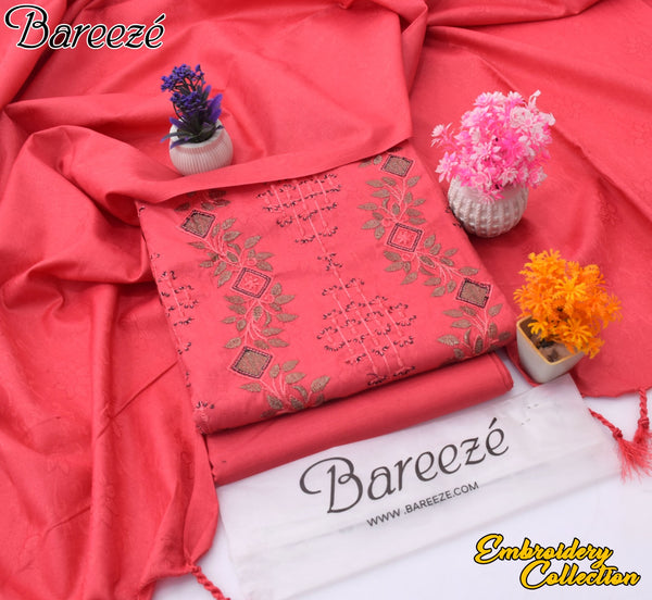 JAQUARD DHANAK QUALITY 3PC SUIT